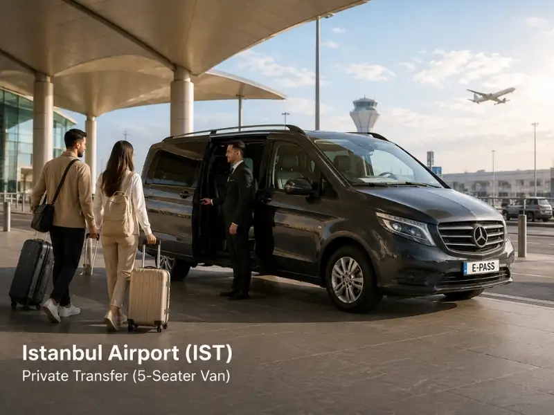 Istanbul Airport (IST) Private Transfer (5-Seater Van)