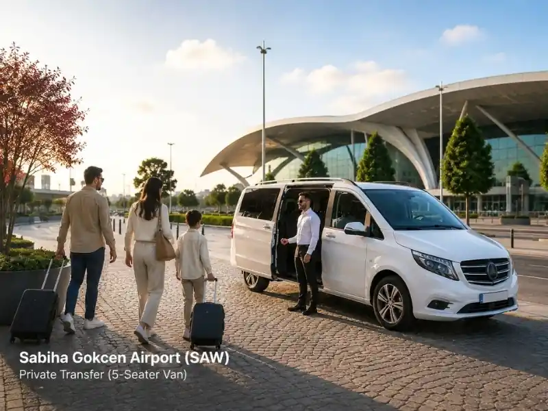 Sabiha Gokcen Airport (SAW) Private Transfer (5-Seater Van)